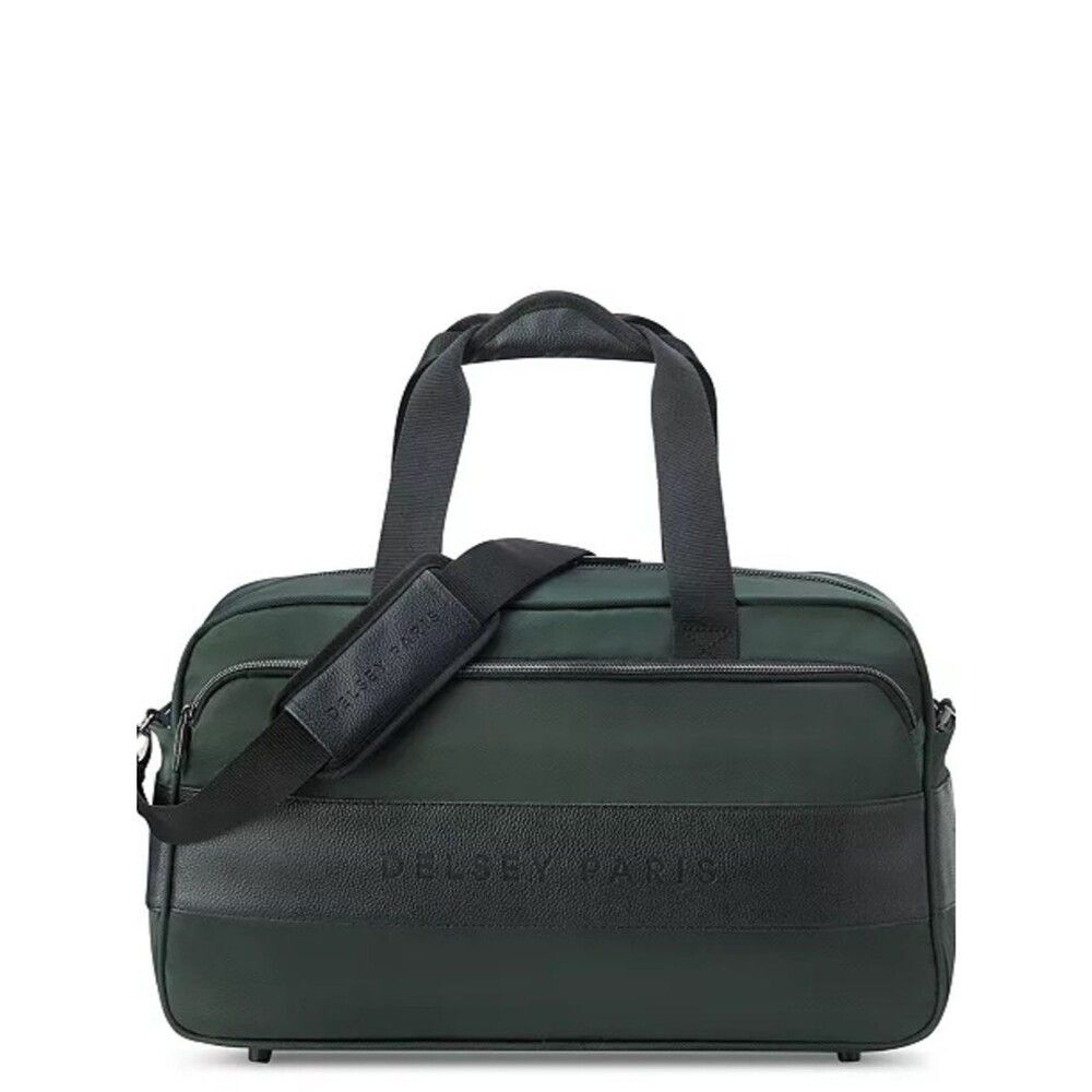 Delsey Paris Men's Dark Green Laptop Weekender Bag duffel bag, luggage